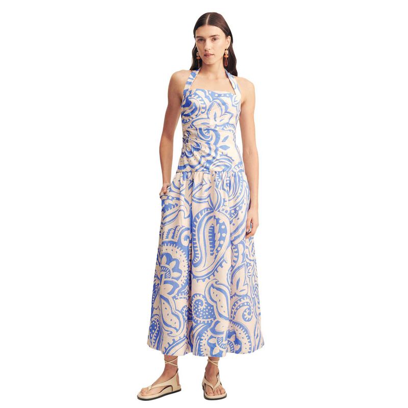 Shona Joy Francis Draped Halter Midi Dress image number 0